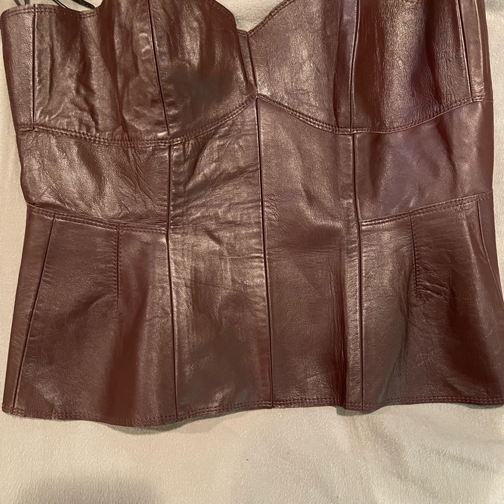 Zara corset. Excellent condition. Sheep leather